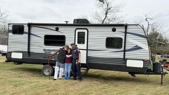 Taylor family receives shelter through Wilco EMS
