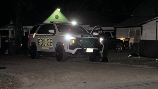 Police responded to a home in the 1400 block of Jones Street Monday night after receiving a call for man found in a yard. Enrique Lopez Estrada, 26, was pronounced dead at the scene. Photo by Nicole Lessin