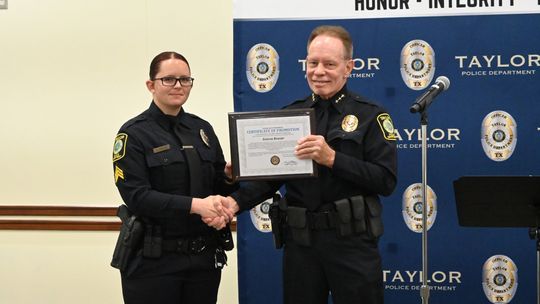 Taylor police promote new sergeant