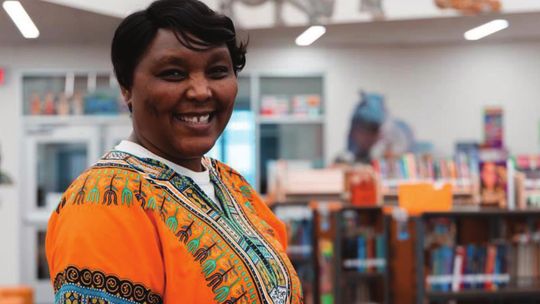 Elizabeth Kahura, originally from Kenya, Africa, is a functional academic aide at Kerely Elementary School, and is responsible for the African Safari Program. Courtesy photo