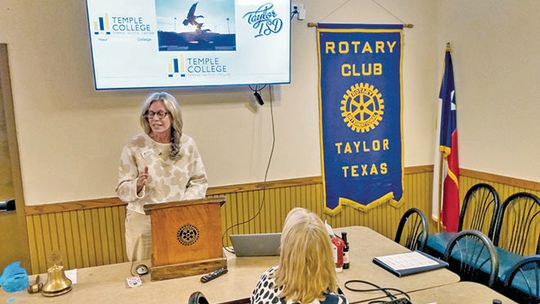 TEMPLE COLLEGE TO ROTARY CLUB