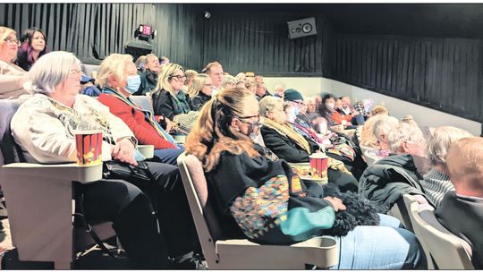 The audience is packed Jan 22 at the Howard Theatre in Taylor Jan. 22 before the screening of “Rondo and Bob”. Photos by Michele Johnson