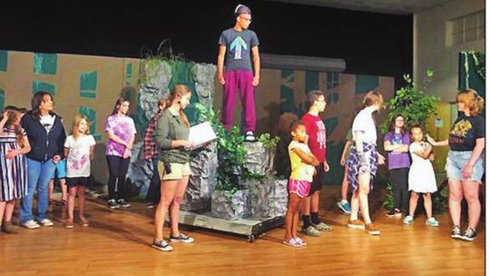 Milam Community Theater Youth Series actors rehearse for “The Jungle Book.” Courtesy photo / Danyelle Higginbotham