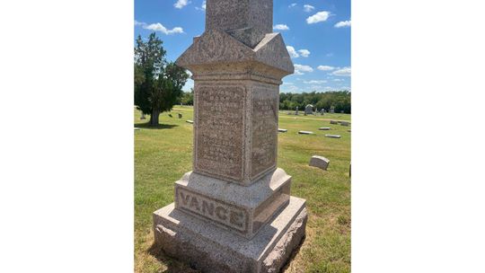The start of Taylor’s cemetery
