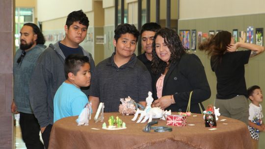 The Taylor High School Visual Arts Department presented their annual art show on April 8th. Showcasing student and faculty talent, guests enjoyed viewing displays of paintings, photography, sculptures, ceramics and more while enjoying refreshments. Photo by Tim Crow