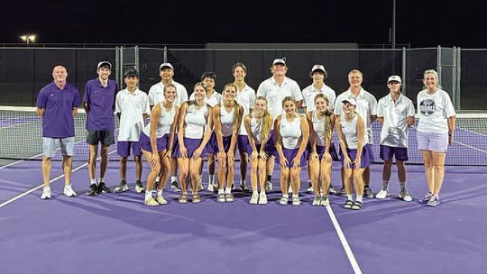 TIGERS TENNIS SWEEPS DRAGONS, 19-0
