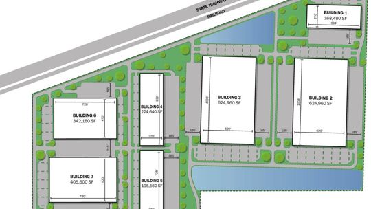 Here is a map of the purchased Hutto Mega TechCenter on U.S. 79 in Hutto. Courtesy graphic / City of Hutto