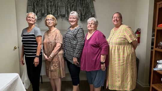 TOPS (Take Off Pounds Sensibly) Taylor Chapter #1343 newly elected officers, from left: Secretary Vickie Spinn, Weight Recorder Pam Remmert, Leader Mikelean Griffith, Treasurer Reba Widmer, and Co-Leader Carin Shaughnessy. TOPS meetings are held every Thursday at Grace Place, 301 Grace Lan...