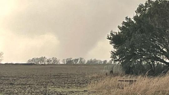 A tornado is spotted north of Taylor March 21. Courtesy photo