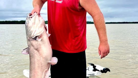 Trio hooks 47-pounder in Lake Granger