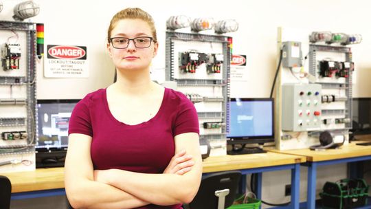 Rebekah DeLeeuw, of Hutto, is an Industrial Systems student at Texas State Technical College in East Williamson County. Courtesy photo/TSTC photo