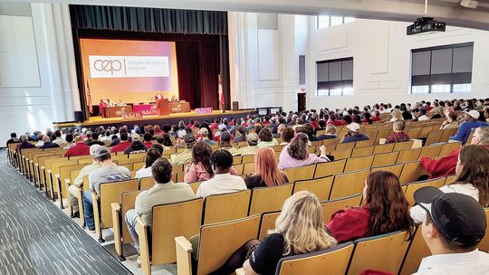 More than 100 students from Texas State Technical College’s campuses arrived in Houston on Thursday, April 13, for the start of the 2023 SkillsUSA Texas Postsecondary Leadership and Skills Conference. Photos courtesy of TSTC