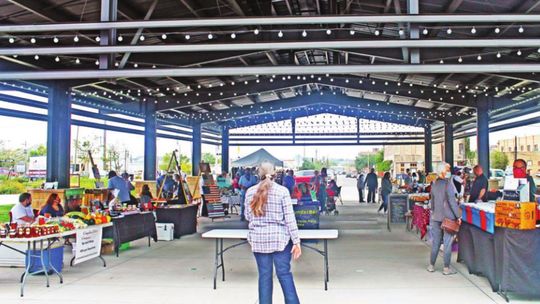 Heritage Square, where a weekly farmers market takes place, is at 400 N. Main St. in Taylor. Photo by Fernando Castro