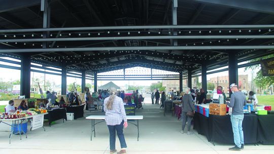 Heritage Square, where a weekly farmers market takes place, is at 400 N. Main St. in Taylor. Photo by Fernando Castro