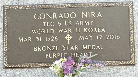 Veteran’s tombstone plate replaced after previous one stolen