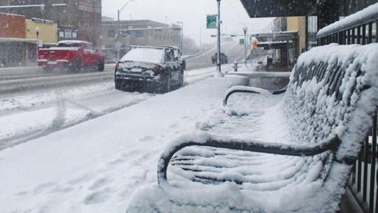 Snow could be in Taylor this week, but the event is unlikely to compare to the snowfall pictured here Jan. 10, 2021. Photo by Fernando Castro