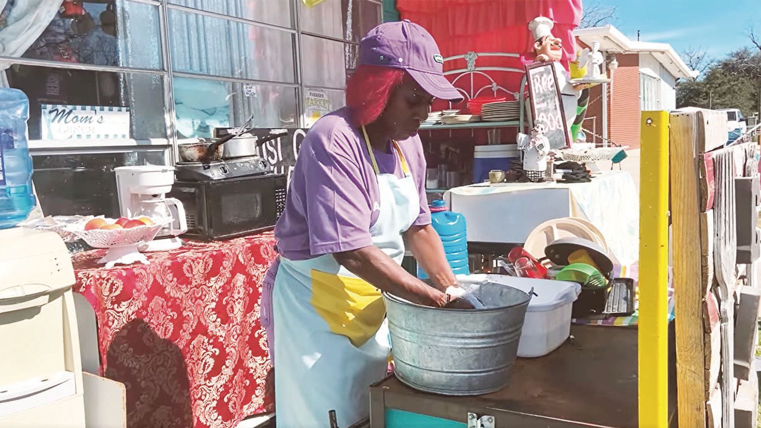 Local Queen feeds homeless at outdoor kitchen