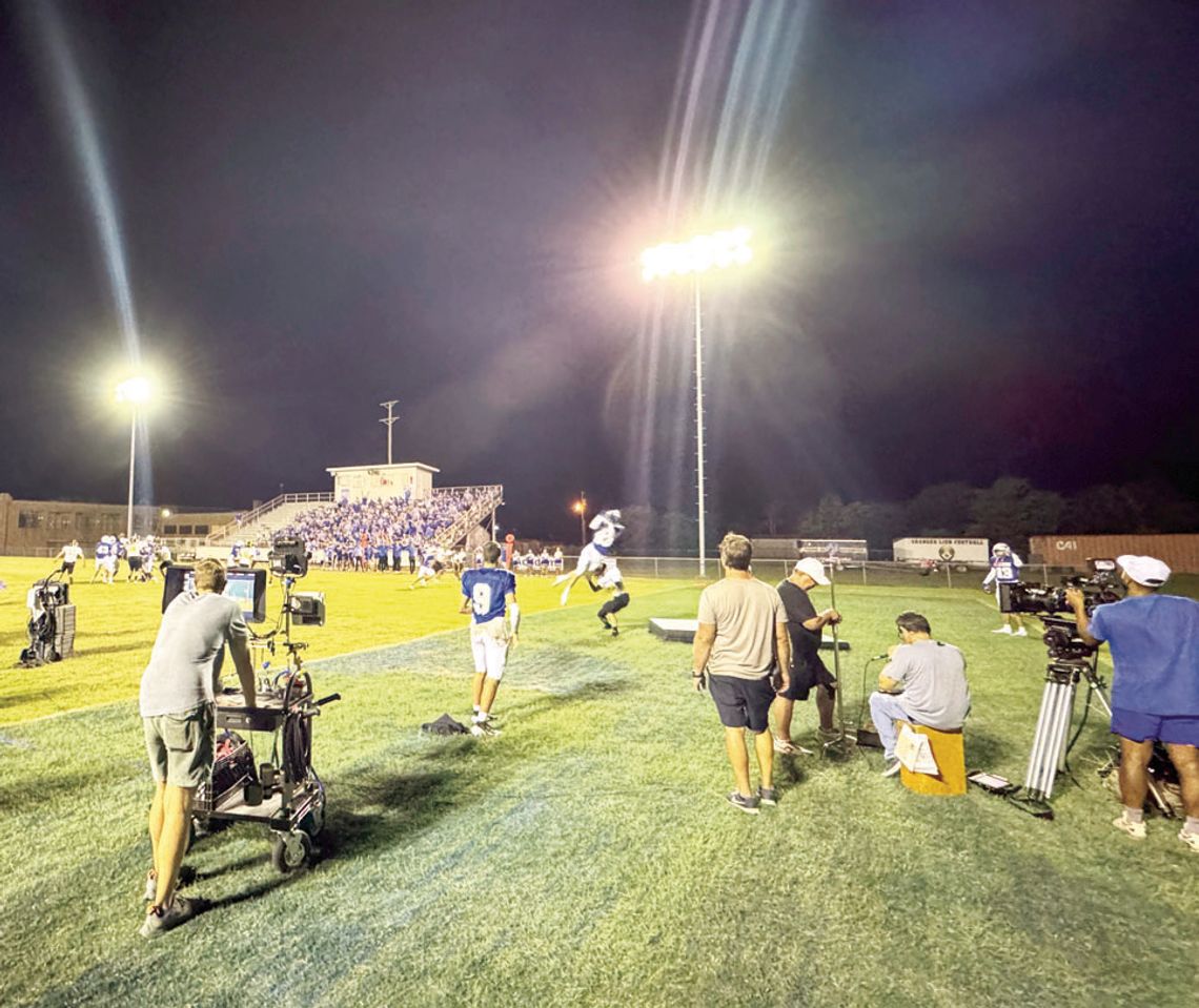 Back-to-school commercial filmed at area high school