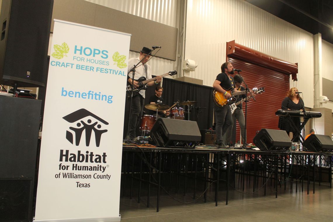 The band Bottlecap Mountain was one of several featured acts at the Hops for Houses Craft Beer Festival in Taylor Feb. 29, 2021 Photo by Fernando Castro