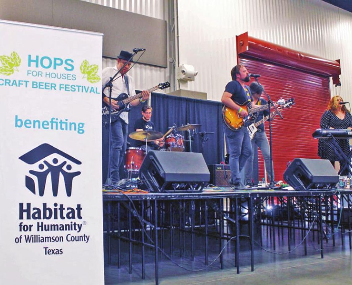 The band Bottlecap Mountain was one of several featured acts at the Hops for Houses Craft Beer Festival in Taylor Feb. 29, 2021. Photo by Fernando Castro