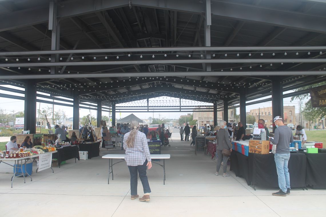 Heritage Square, where a weekly farmers market takes place, is at 400 N. Main St. in Taylor. Photo by Fernando Castro