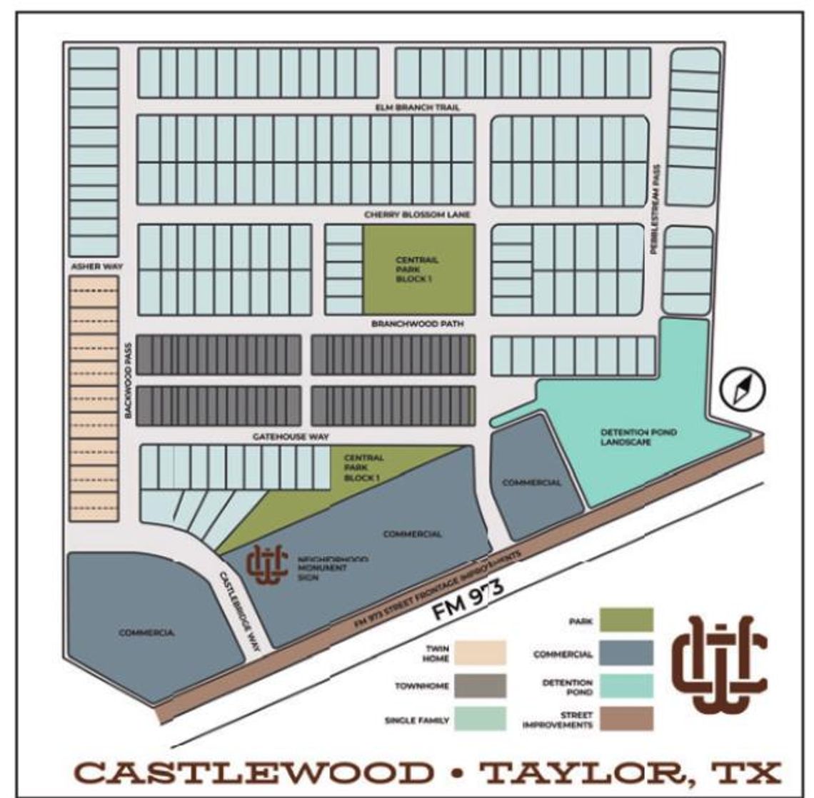 Here is a look at the planned Castlewood subdivision in Taylor. Courtesy graphic / Townbridge Capital