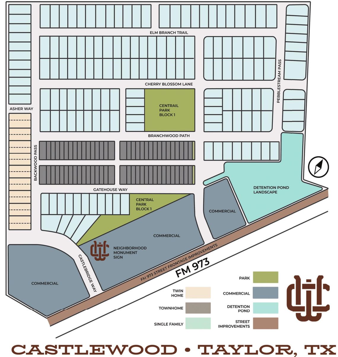 Here is a look at the planned Castlewood subdivision in Taylor. Courtesy graphic / Townbridge Capital