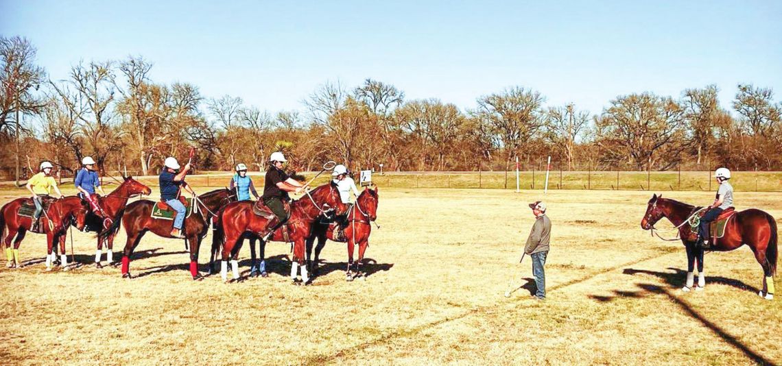 Lonestar Polocrosse practices east of Coupland. Photo courtesy of Prissy Rumel