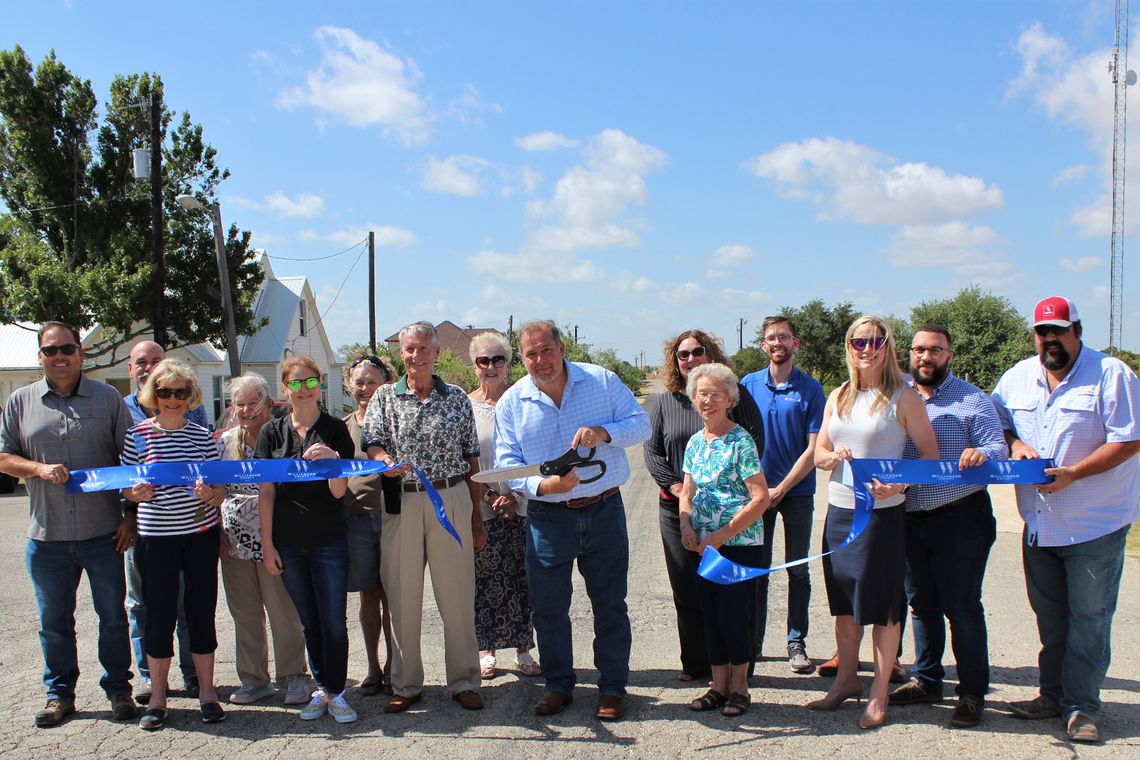 Pictured are Oscar Salazar-Bueno, Michael Cooper, Barbara Piper, Susan Garry, Stacy Hunter, Karen Marosko, Jack Piper, Loretta Patschke, Pct. 4 Commissioner Russ Boles, Christen Eschberger, Laverne Rohlack, Zach Kenealy, Kate Wilder, Carlos Pizarro and Steven Shull in Coupland April 2. Cou...