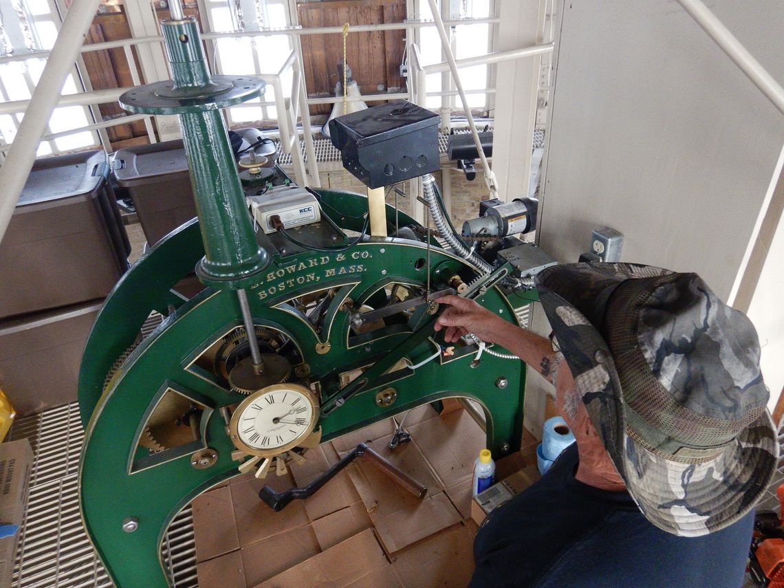 Southwest Museum of Clock and Watches of Lockhart made repairs to the bell on top of the historic courthouse in Georgetown.