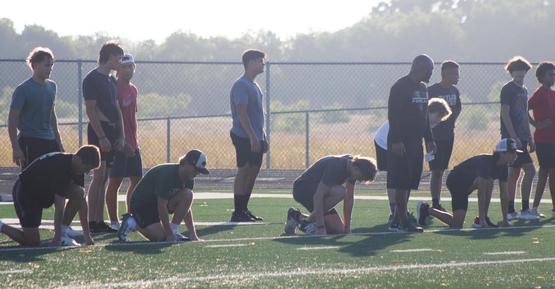 Taylor High School students practice July 26 in Taylor for the 2022 football season. Photos by Matt Hooks