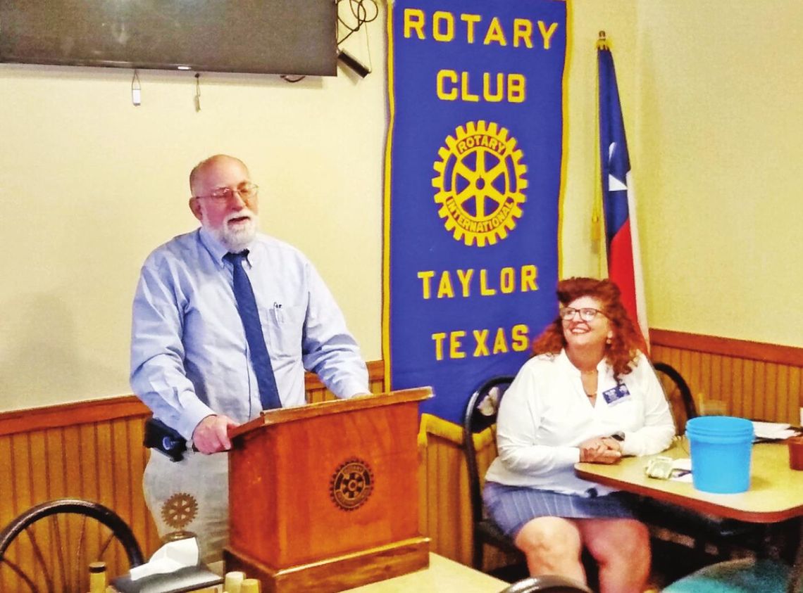 EDITOR TALKS TO ROTARY