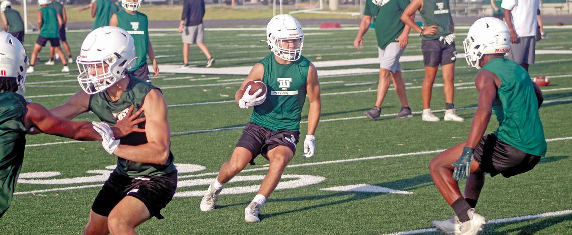 First week of football practice in full swing