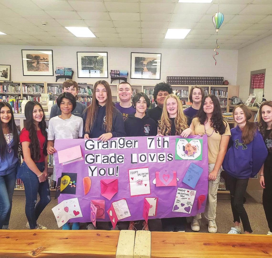 GRANGER STUDENTS SPEND TIME AT NURSING HOME FOR VALENTINES