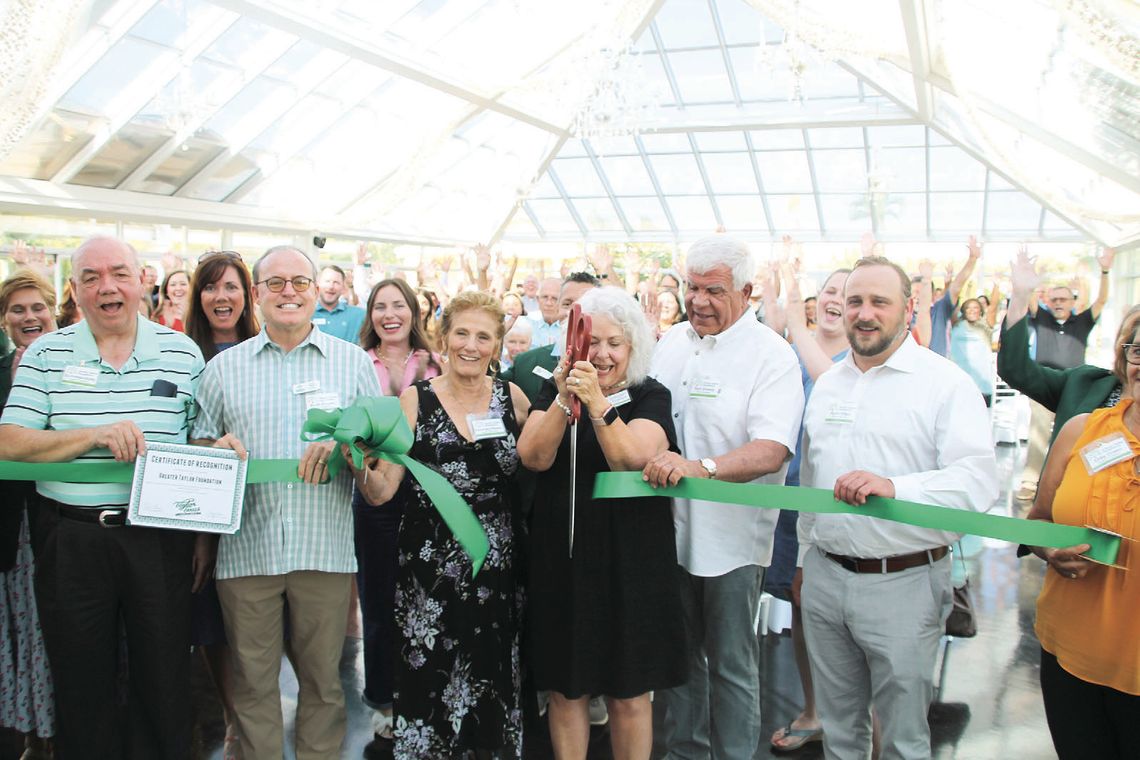 Board of Directors cut the ceremonious ribbon to signify the beginning of the foundation. From left to right: Ed Komandosky, Keith Hagler, Rosemary Hauser, Diana Phillips, Sam Dowdy and Ryan Stiba. Photos by Hunter Dworaczyk