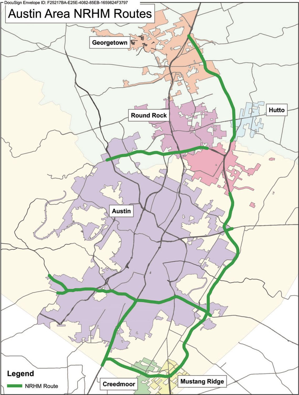 Hazardous materials route designated