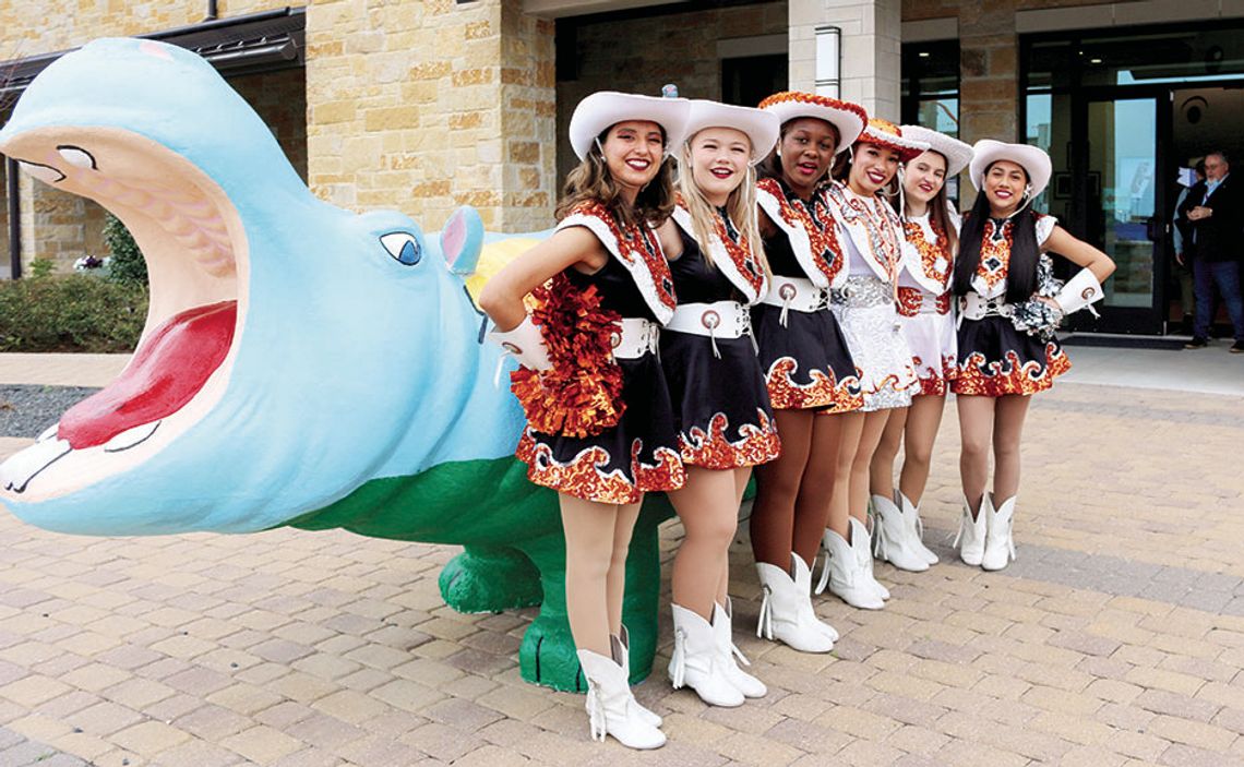 Hippos take over, transform Hutto City Hall