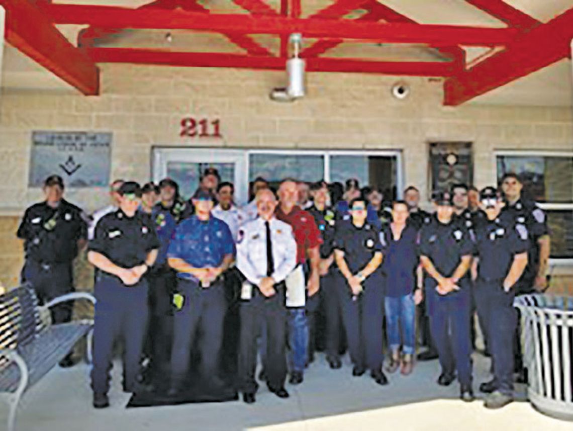 HUTTO FIRE RECEIVES PLAQUE