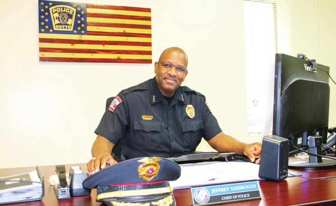 Hutto Police Chief Jeffery Yarbrough is ready to create opportunities for the community and the officers in the Hutto Police Department. Photo by Jason Hennington