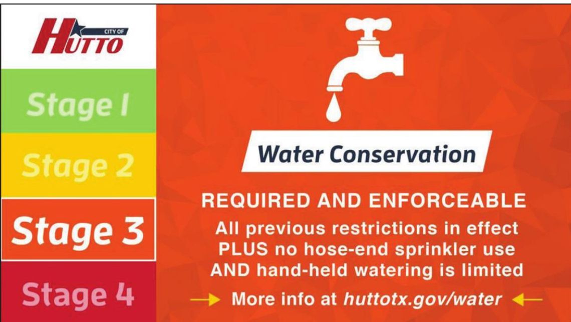 Hutto’s Stage 3 water restrictions laid out