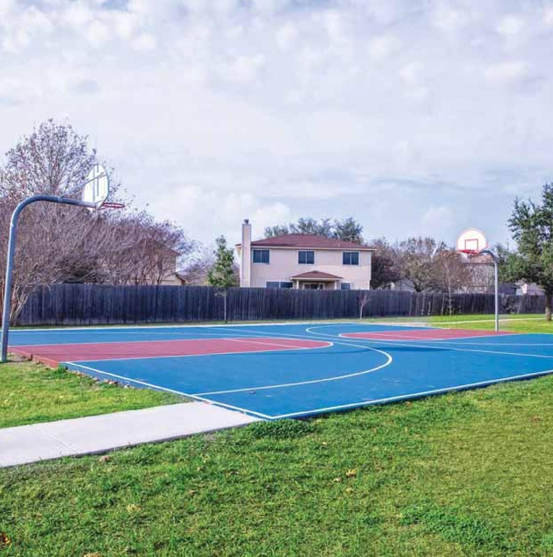 Basketball courts in Hutto will receive additional lighting this year. Courtesy photo / City of Hutto