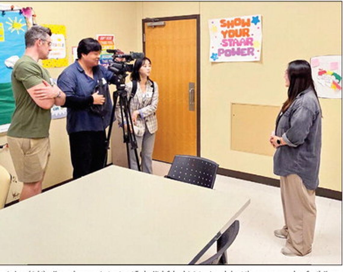 Korean TV crew visits Taylor ISD Korean TV crew visits Taylor ISD
