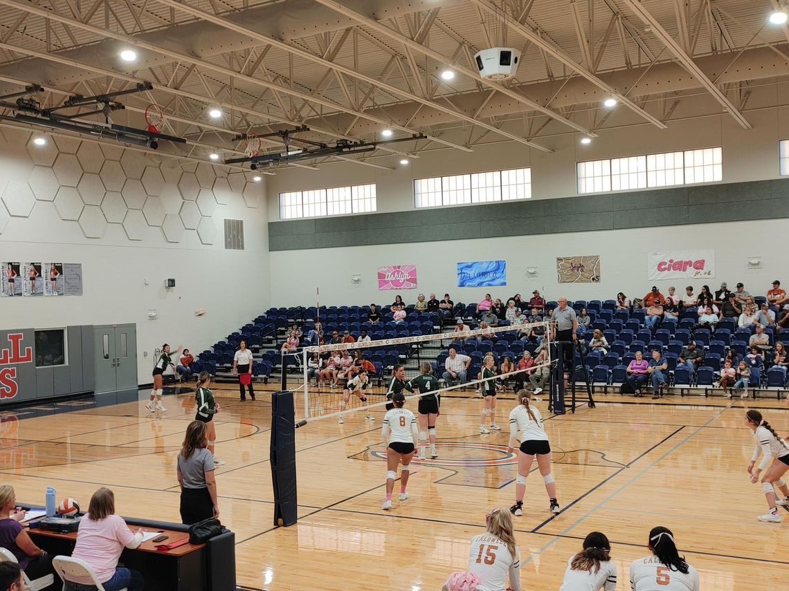 The Taylor Lady Ducks secured their spot in the playoffs with a 3-1 win in a five-set match over the Caldwell Hornets. The Lady Ducks won three sets by scores of 25-5, 25-20 and 25-17. The Lady Ducks still have one more game left in their regular season Tuesday, Oct.25, against the Smithvi...