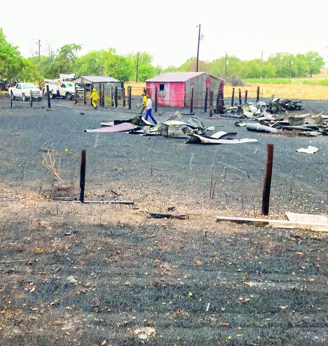 Multiple departments were called out to contain a large fire that began with a lightning strike along Carlos G. Parker Boulevard at Old Georgetown Road Aug. 18. Photo by Nicole Lessin