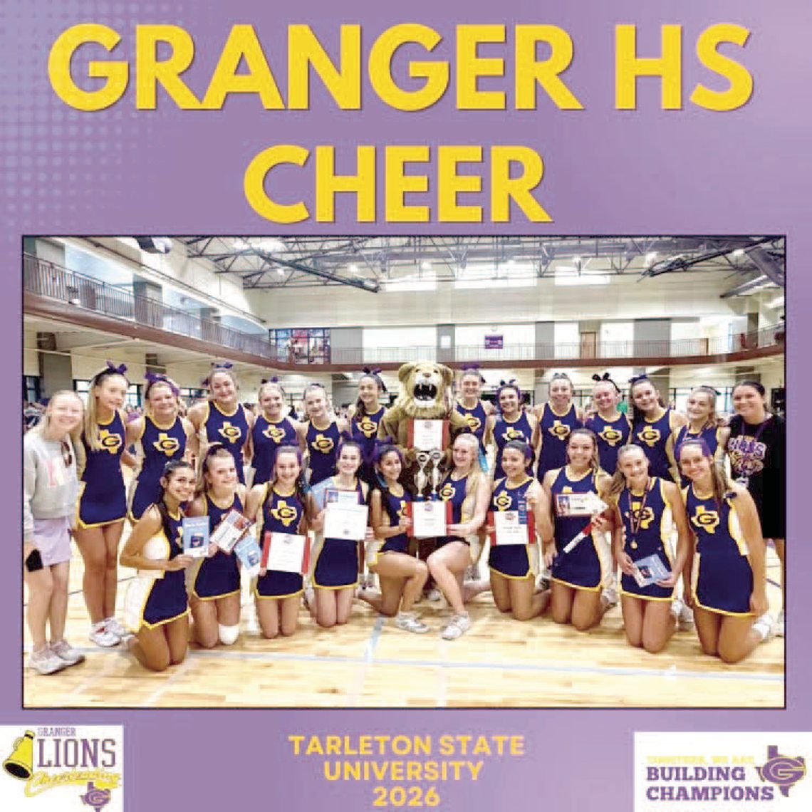 Lions cheer take home honors in Stephenville