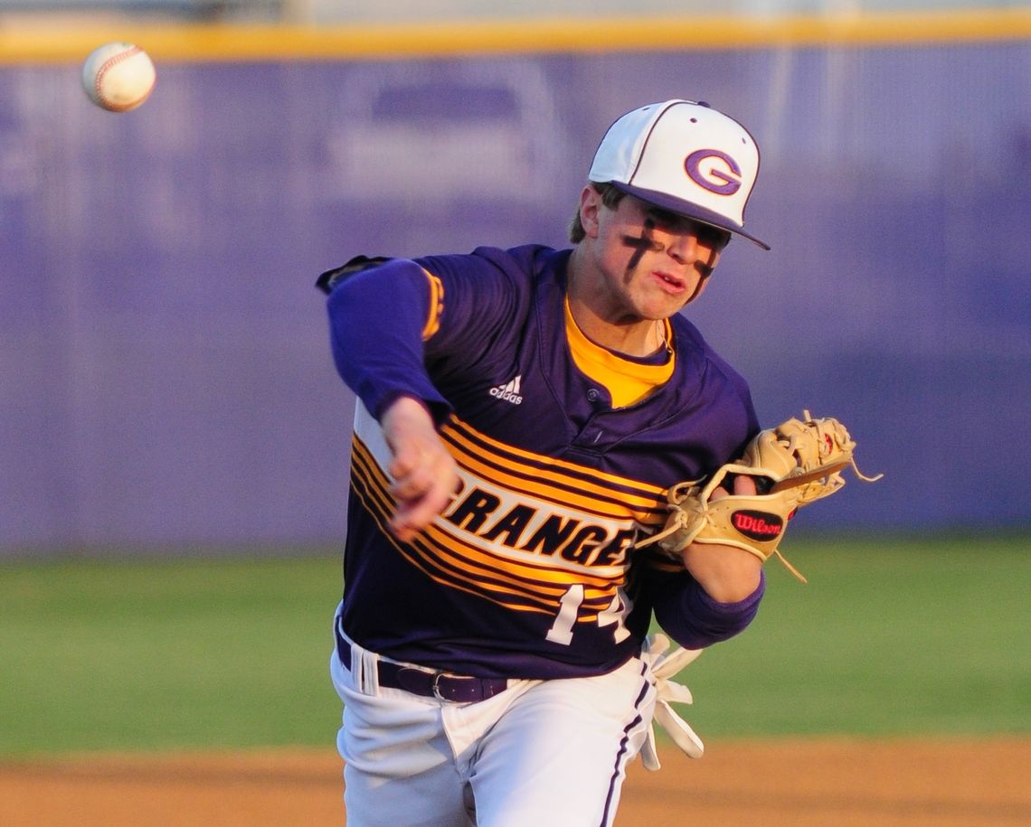 On the mound for the Lions, Nathan Tucker led Granger to their third straight district win.  Photo by Larry Pelchat