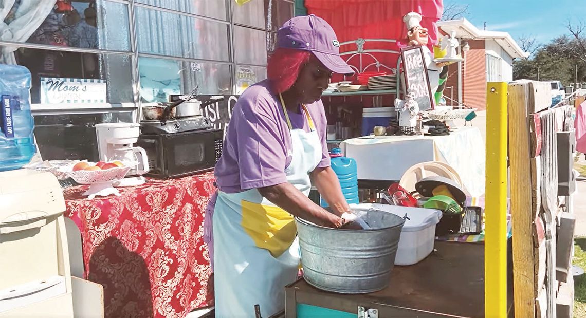 Local Queen feeds homeless at outdoor kitchen