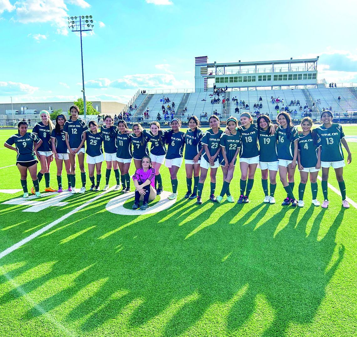 This spring, the Taylor Middle School girls’ soccer team won the Centex Middle School League Championship. The team consists of seventh and eighth grade girls combined. The team is coached by Jose Flores. Courtesy photo