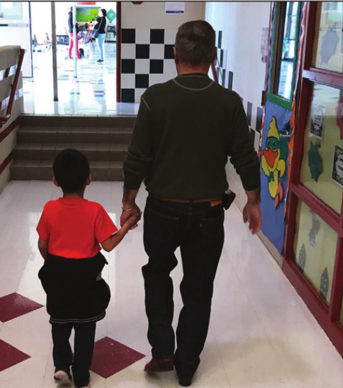 Freddie Terrazas takes a Naomi Pasemann Elementary student to lunch. Courtesy photo