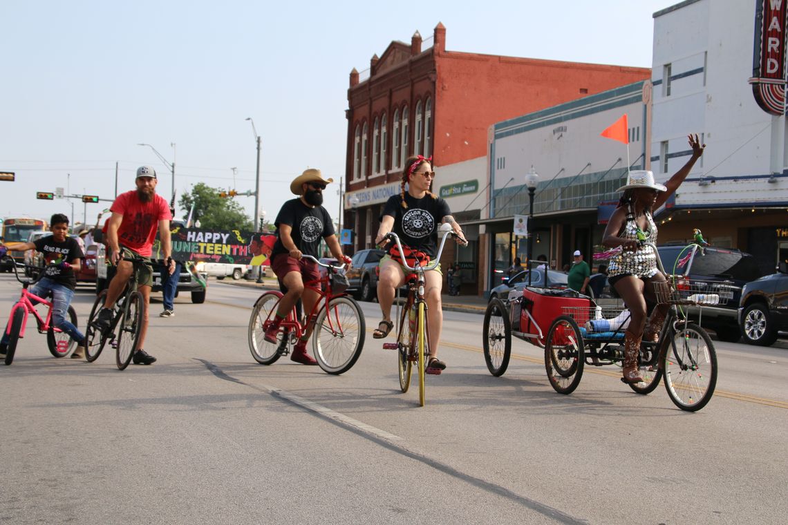 The rebirth of the parade drew a crowd in the downtown area. There were 15 participants in the parade including four cars and five walking entries along with Taylor police and firefighters.